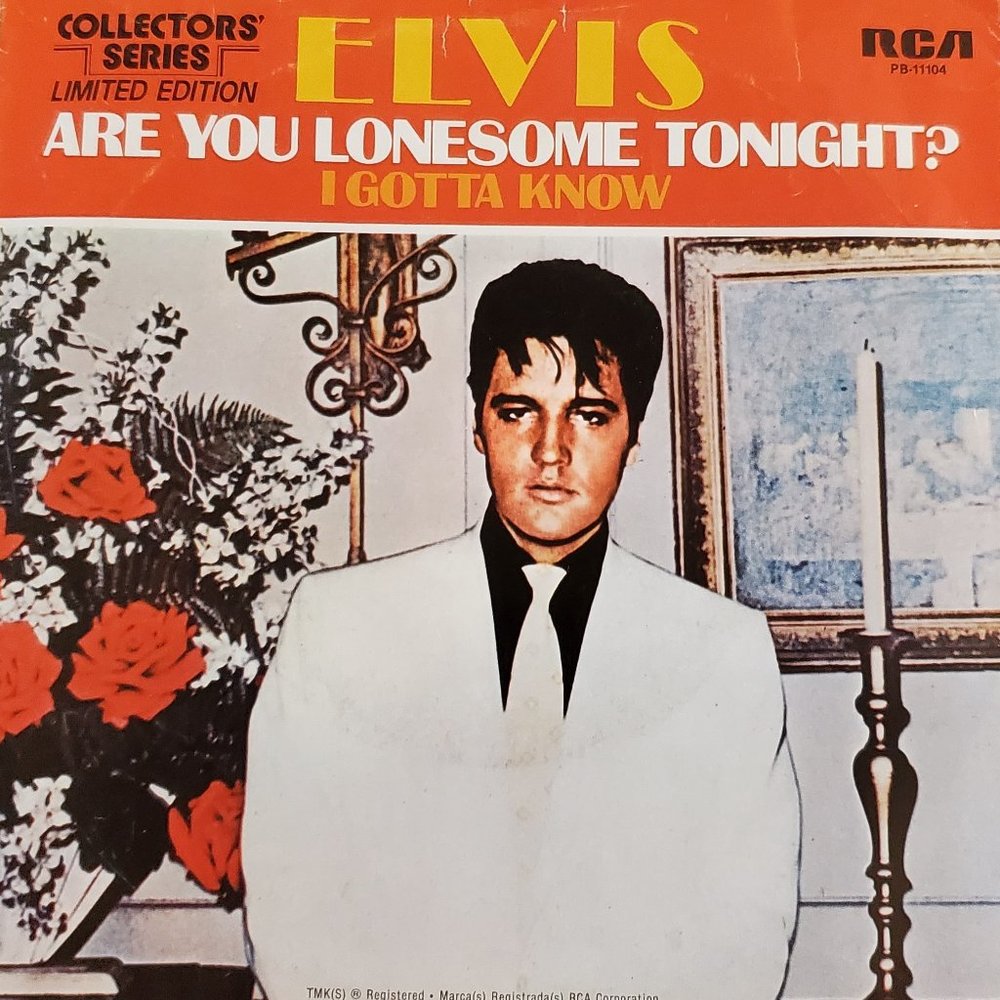1977 RCA Record 45 Elvis Are You Lonesome Tonight/I Gotta Know Collector Series